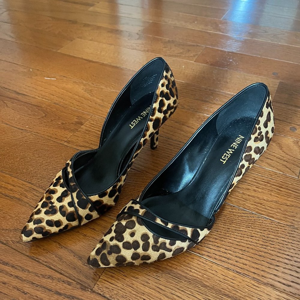 SOLD 
9 WEST Animal Print Kimery Mid Heel